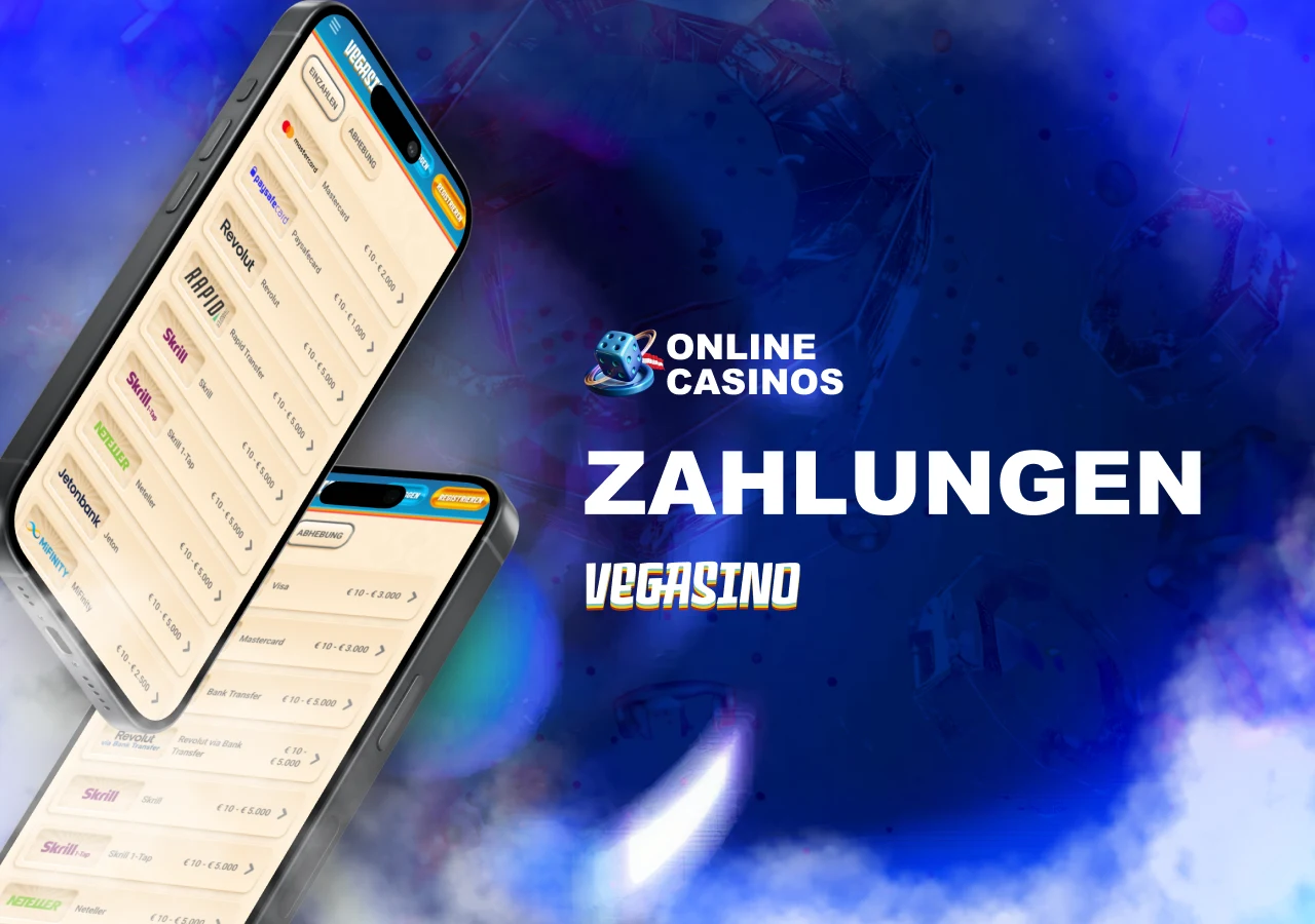 Verfügbare Ein- und Auszahlungsmethoden mit Angaben zu Limits und Bearbeitungszeiten